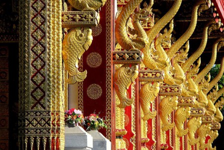 Motif de décoration au musée du palais royal Luang Prabang