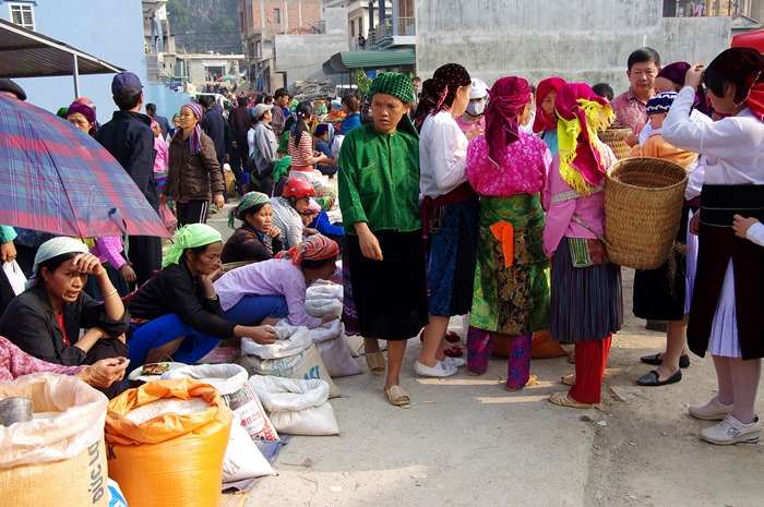 Voyage au Vietnam, marché Dong Van 1