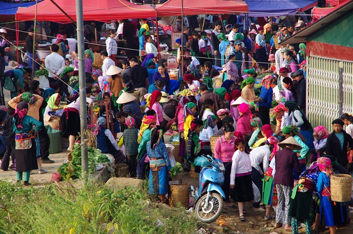 Voyage au Vietnam, marché Dong Van