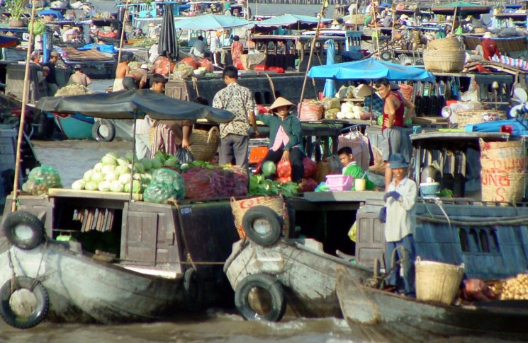 marché flottant de Cai Rang Can Tho