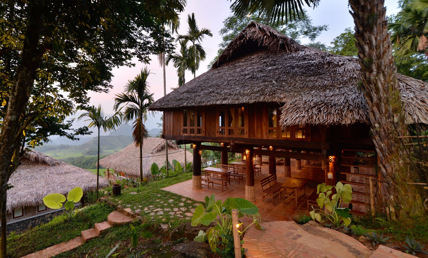 Puluong retreat Vietnam stilt house1 1