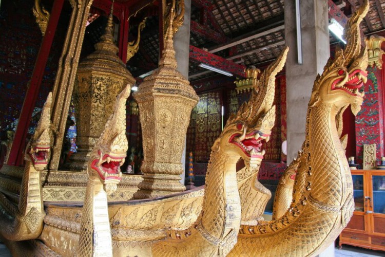 char céremoniel de Vat Xieng Thong