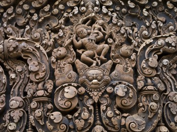 sculpture sur le temple