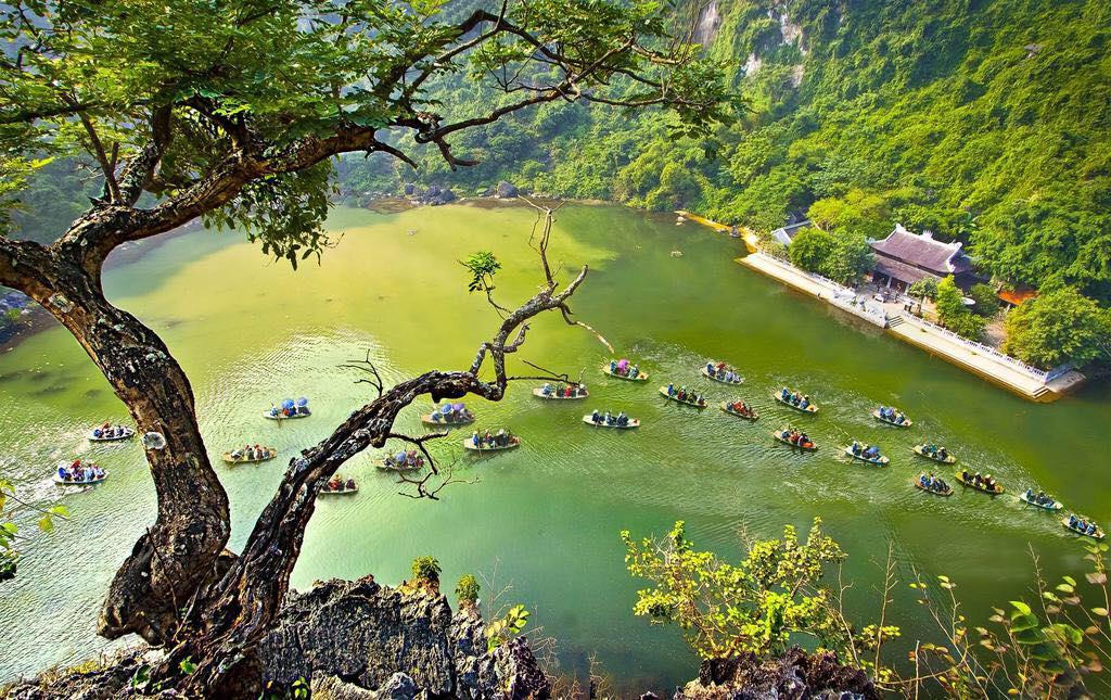 Balade en barque à rame dans le complexe paysager de Tam Cốc – Bích Động