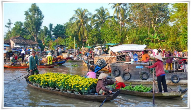 Mercado flotante Cai Be Tien Giang