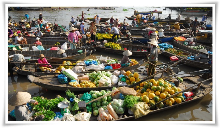 Mercado flotante Phung Hiep Can Tho