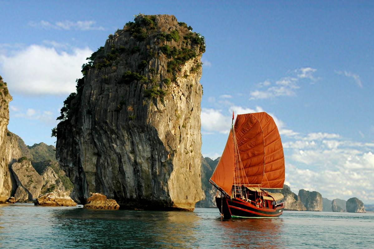 Junk in Halong bay