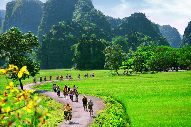 Landscape in Hoa Lu Tam Coc